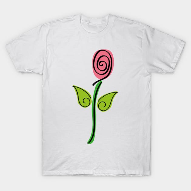 Rose T-Shirt by GraphicBazaar